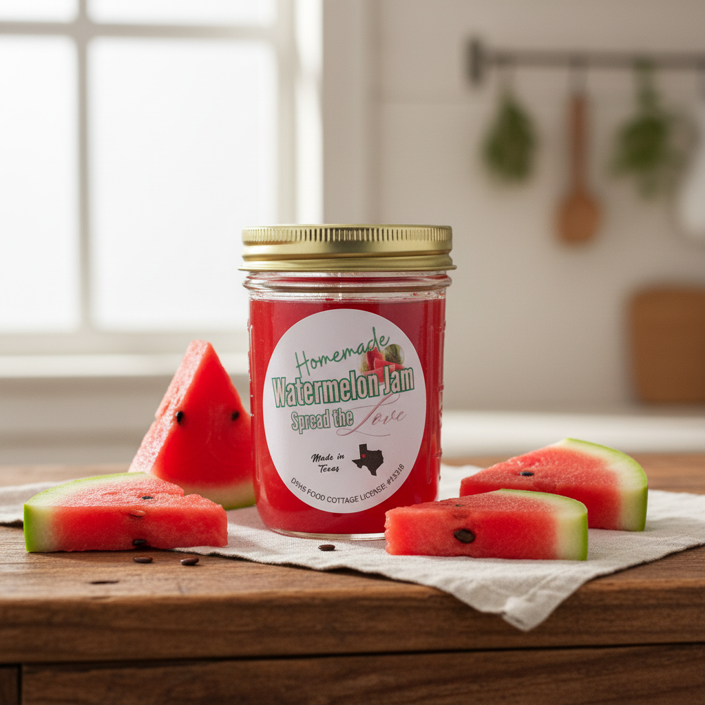Watermelon Jam – Enhanced Product Photo
